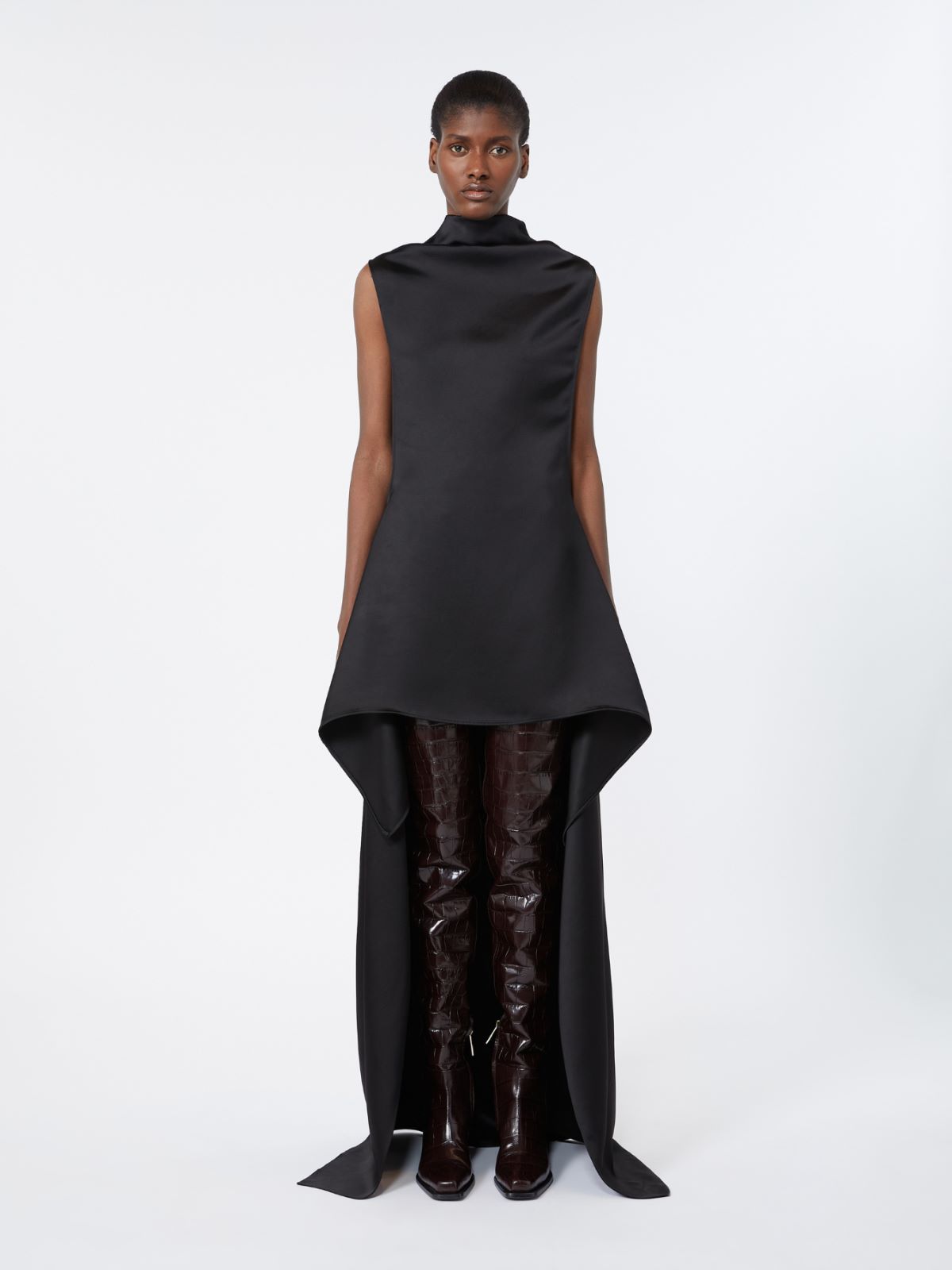 Ruffle dress - BLACK - Max Mara - 2