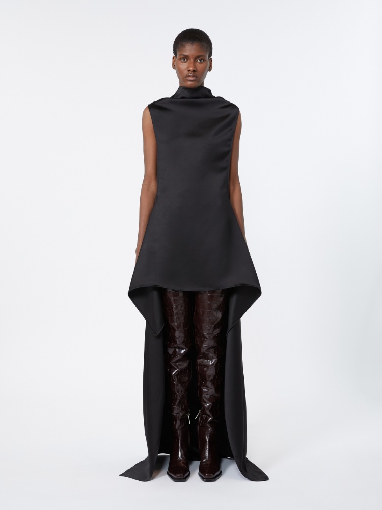 Ruffle dress - BLACK - Max Mara - 2