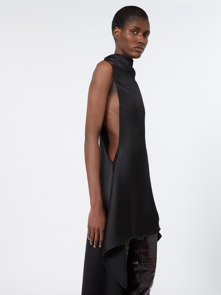 Ruffle dress - BLACK - Max Mara - 4