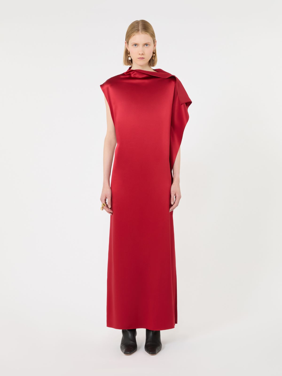 Long silk dress with ruffle detail - RUBY - Max Mara - 2