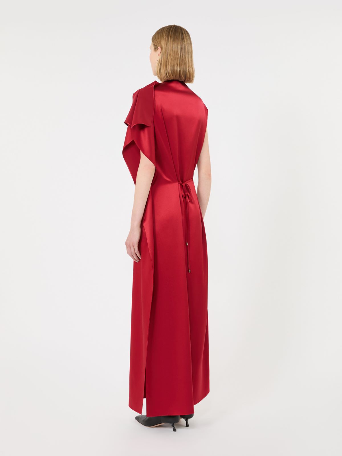 Long silk dress with ruffle detail - RUBY - Max Mara - 3