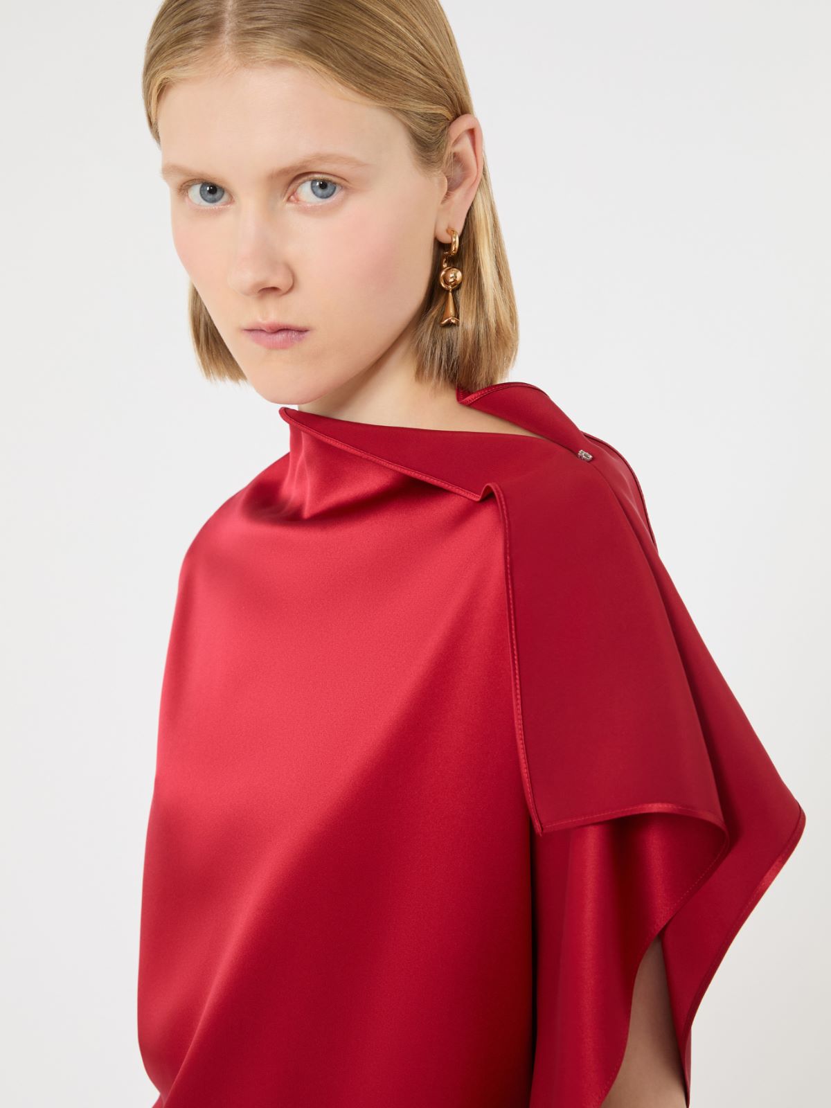 Long silk dress with ruffle detail - RUBY - Max Mara - 4