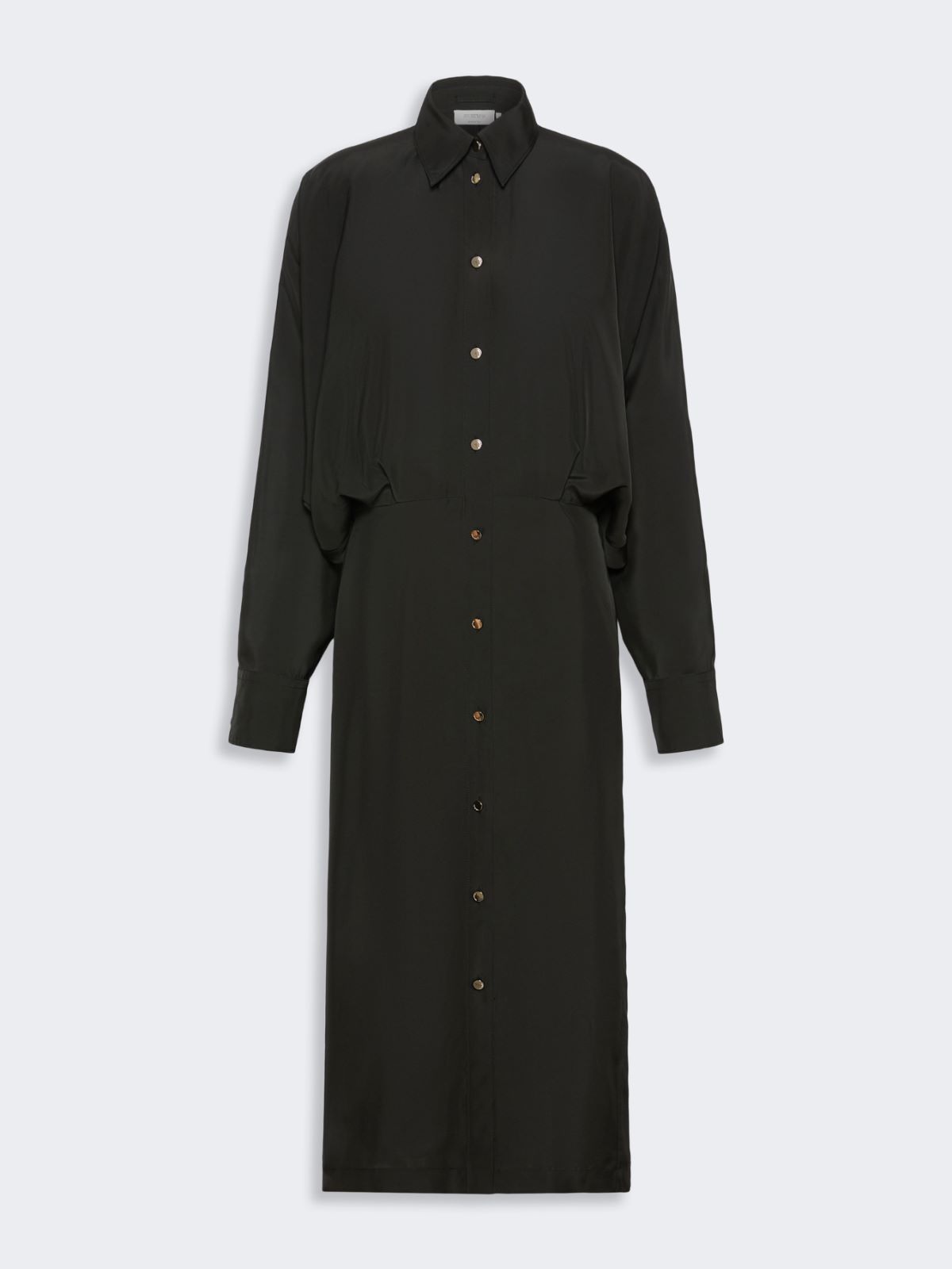 Oversized viscose shirt dress - BLACK - Max Mara - 5