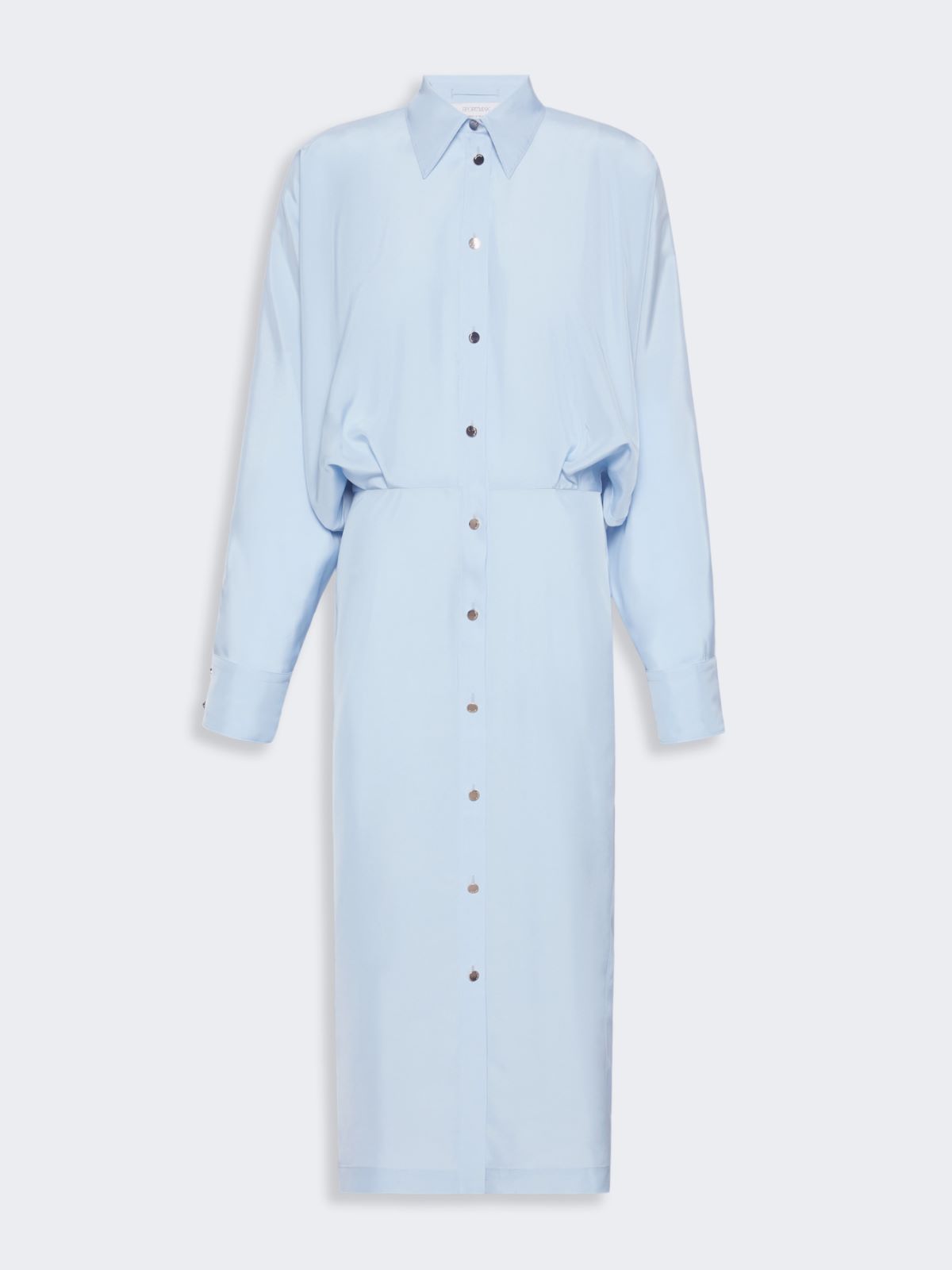 Oversized viscose shirt dress - MEDIUM GREY - Max Mara - 5