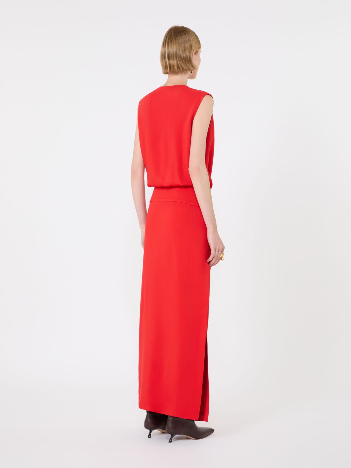 Long cady dress - RED - Max Mara - 3
