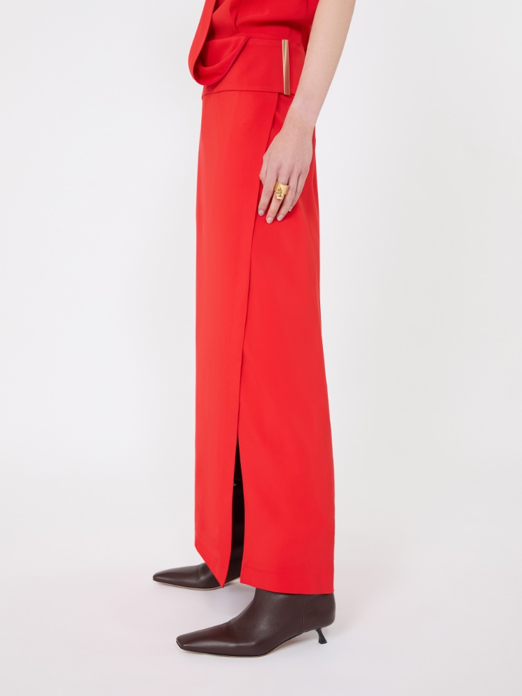 Long cady dress - RED - Max Mara - 4
