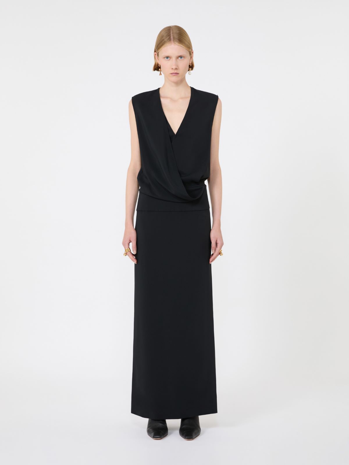 Long cady dress - BLACK - Max Mara - 2