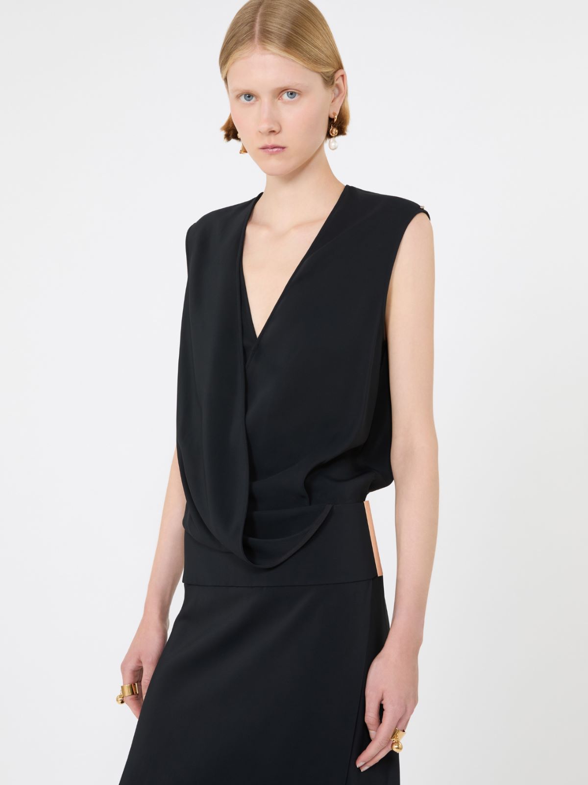 Long cady dress - BLACK - Max Mara - 4