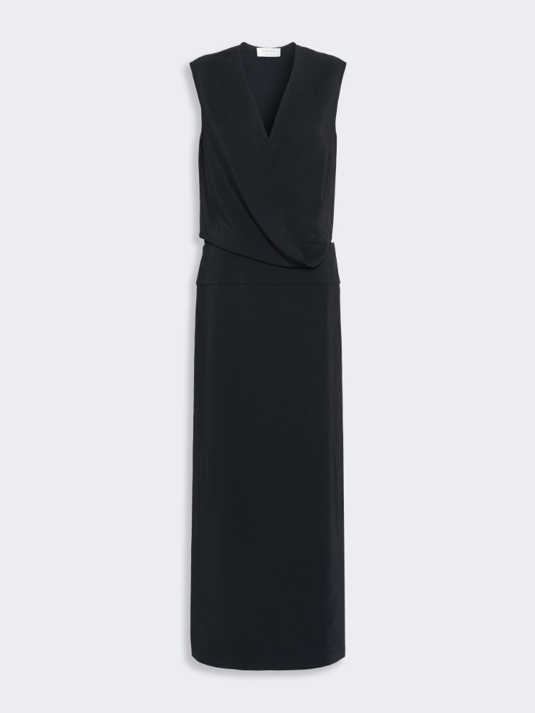 Long cady dress - BLACK