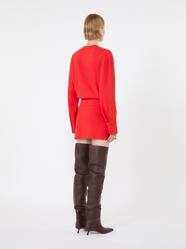 Short cady dress - RED - Max Mara - 3