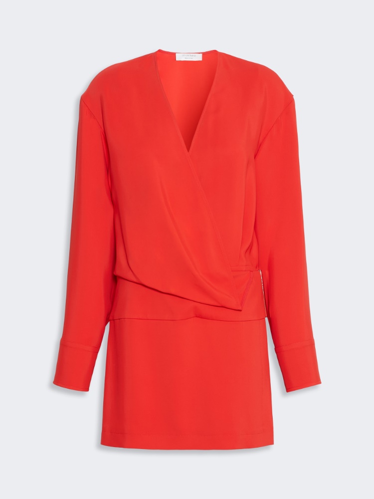 Short cady dress - RED