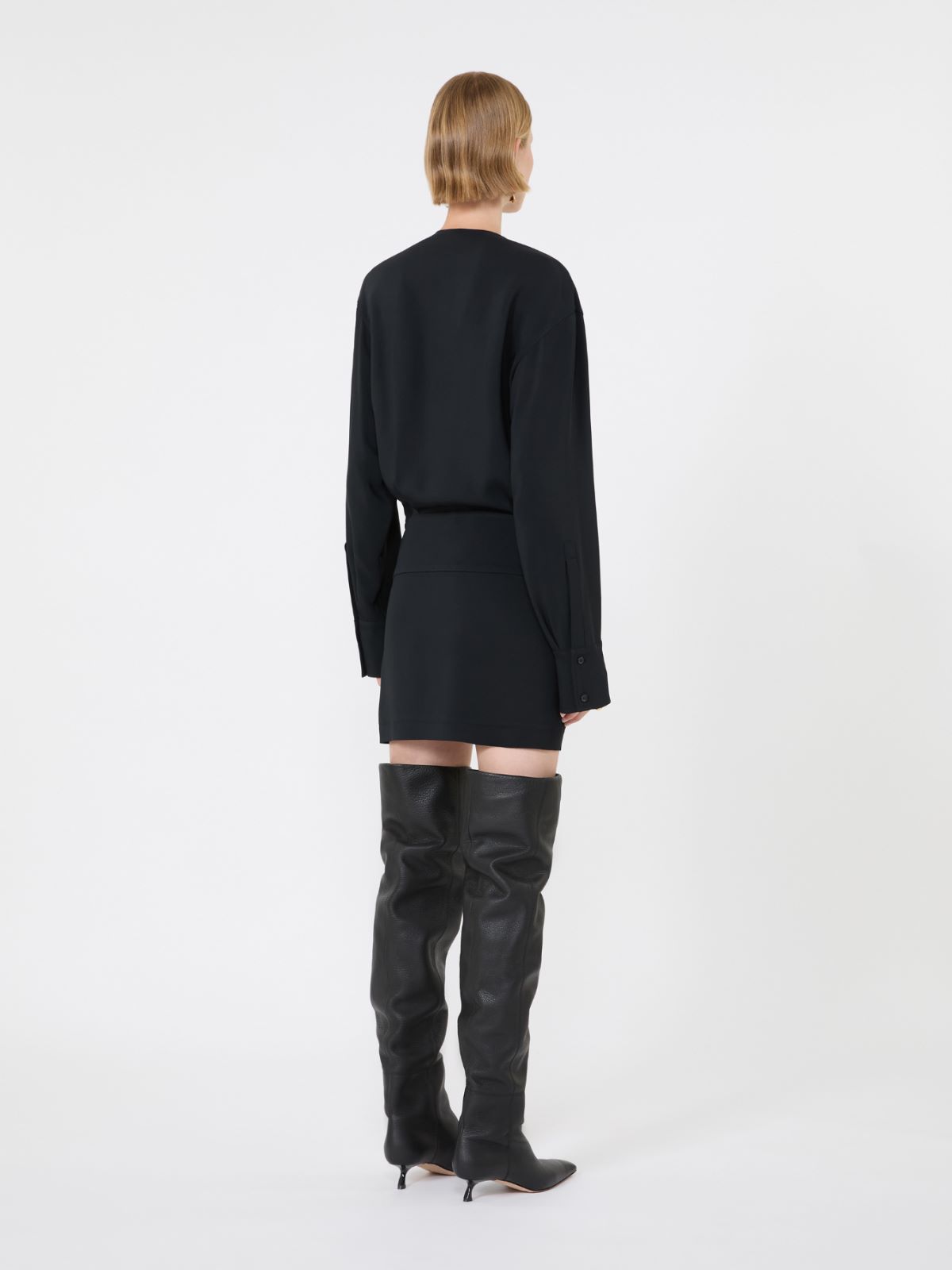Short cady dress - BLACK - Max Mara - 3