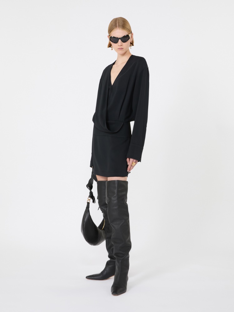 Short cady dress - BLACK - Max Mara