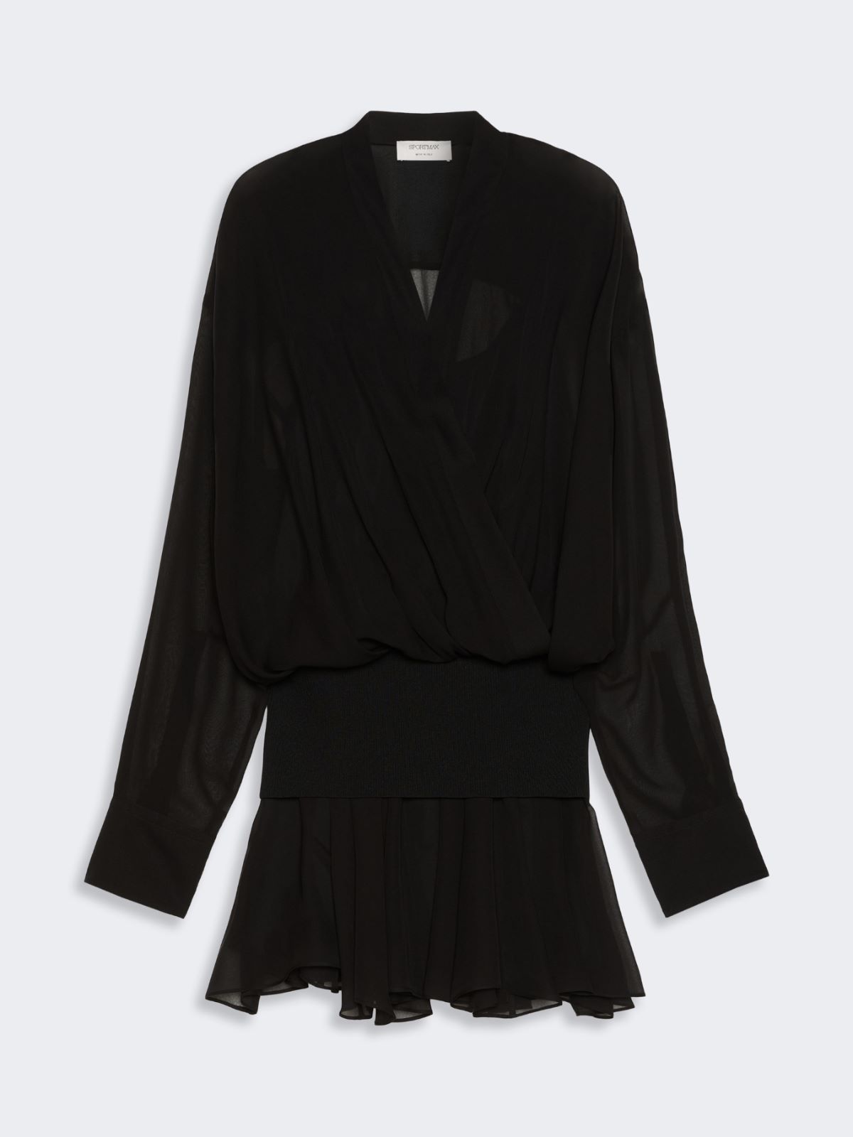 Robe courte en soie - NOIR - Max Mara - 5