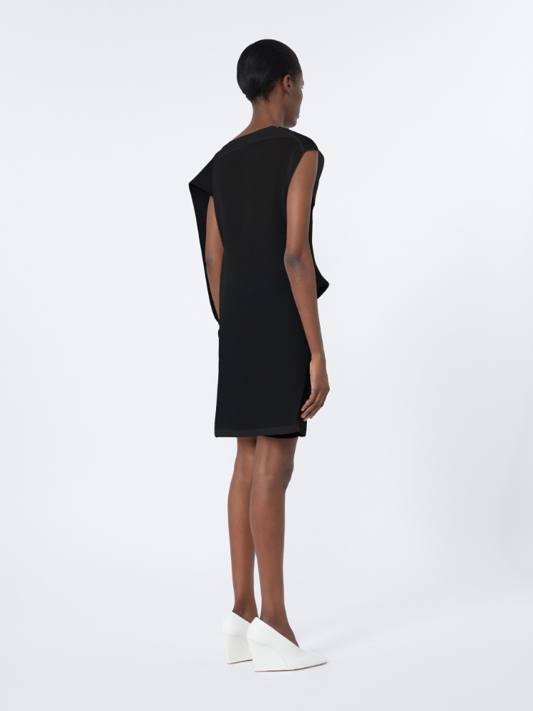 Asymmetric sleeveless dress - BLACK - Max Mara - 3