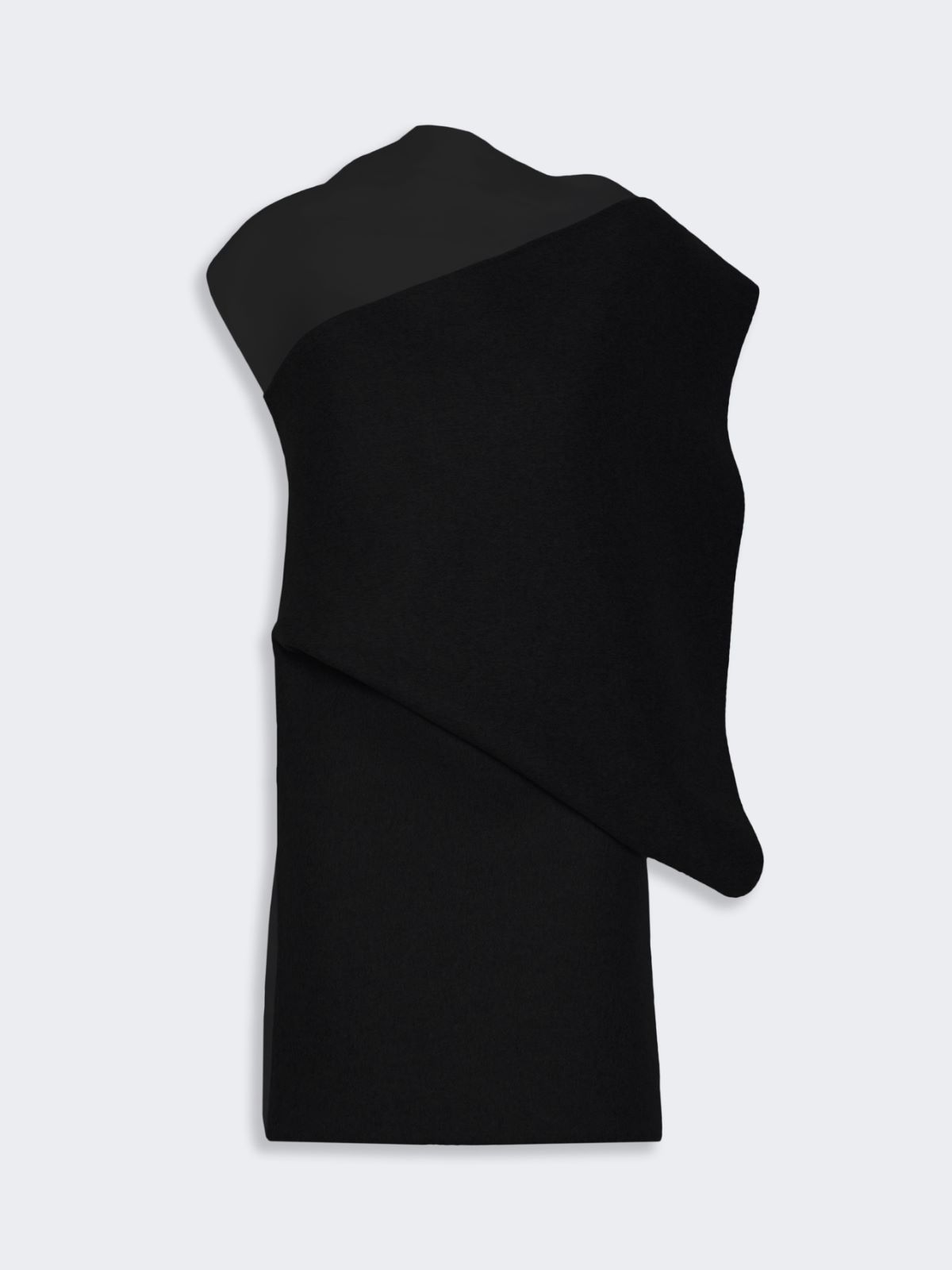 Asymmetric sleeveless dress - BLACK - Max Mara - 5