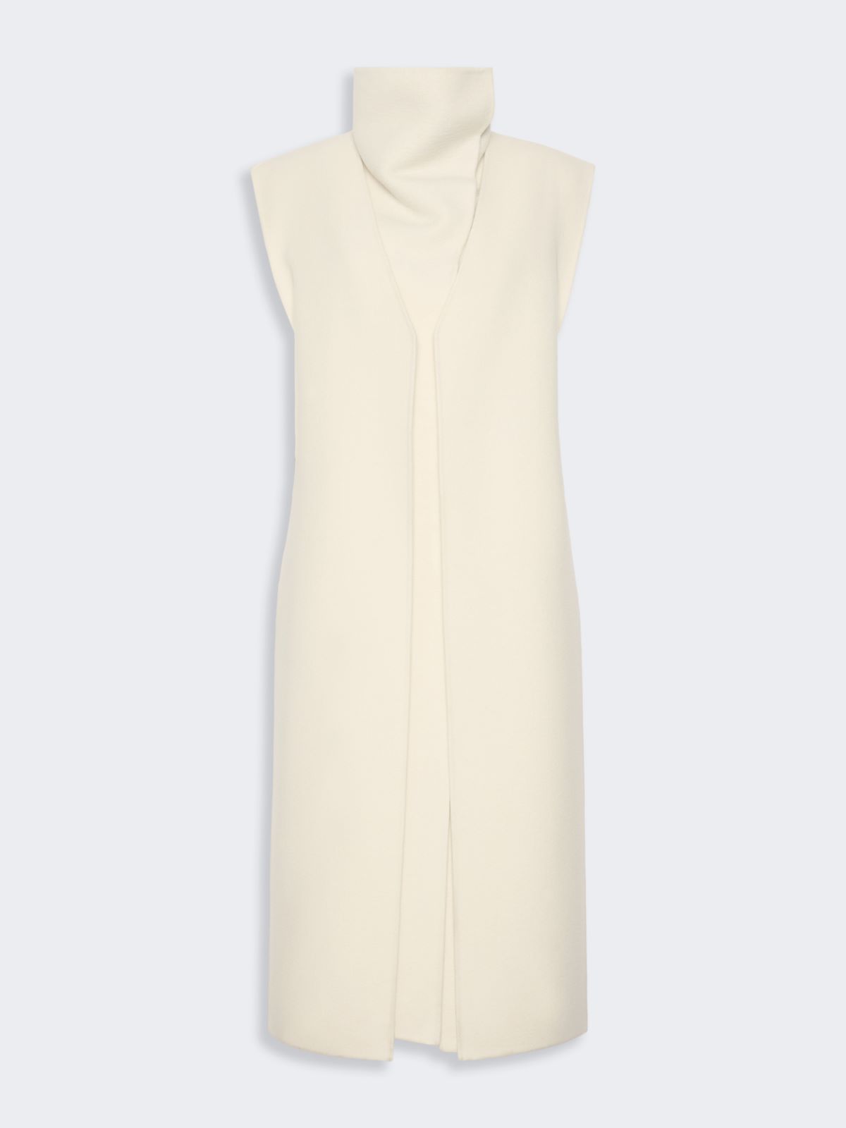 Sleeveless wool and cashmere coat - WHITE - Max Mara - 6