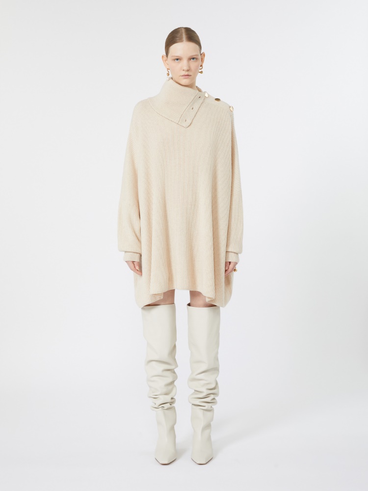Oversized wool and cashmere dress - BEIGE - Max Mara - 2