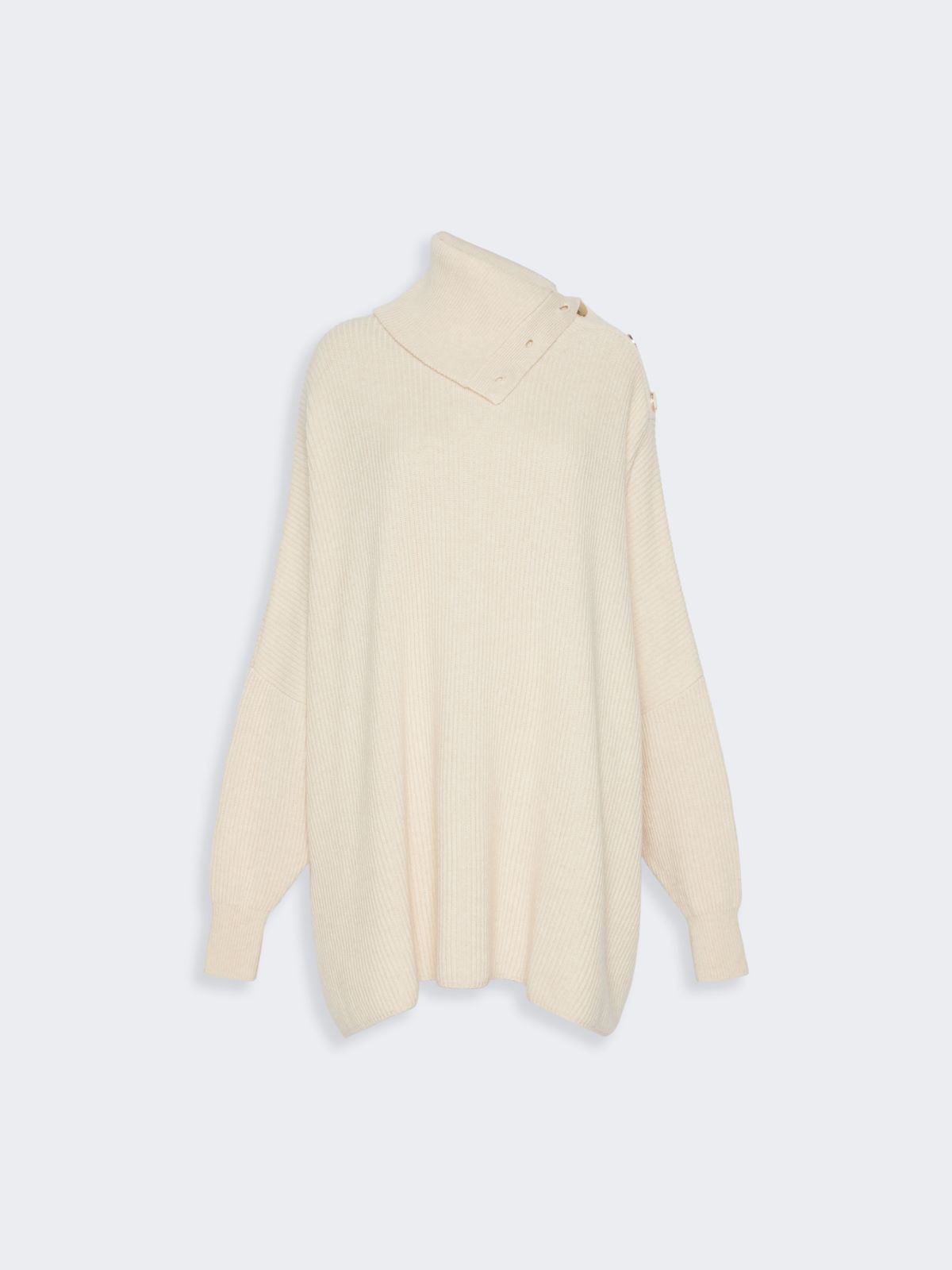Oversized wool and cashmere dress - BEIGE - Max Mara - 5