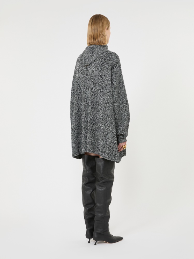 Oversized wool and cashmere dress - BLACK - Max Mara - 3