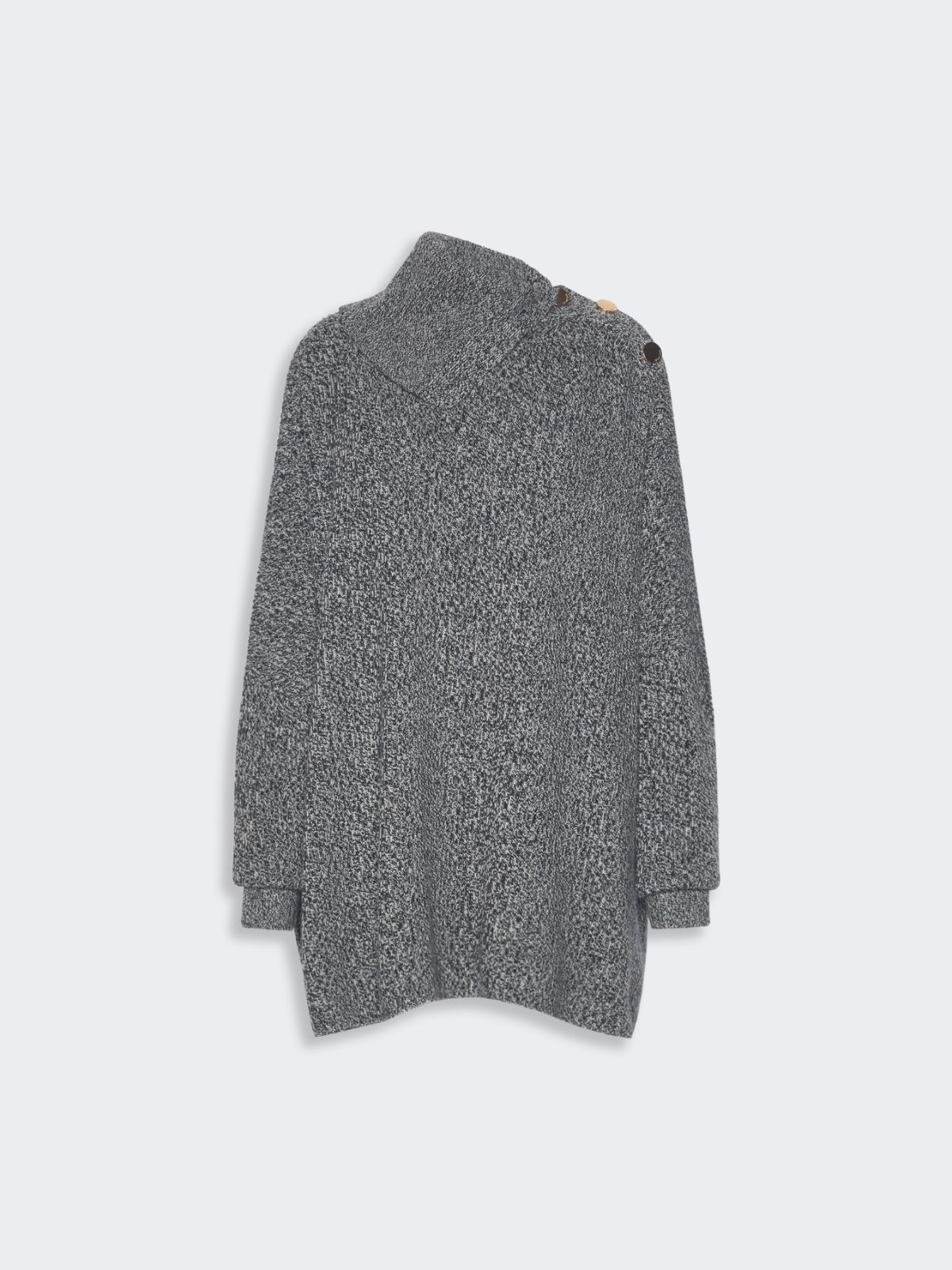 Oversized wool and cashmere dress - BLACK - Max Mara - 5