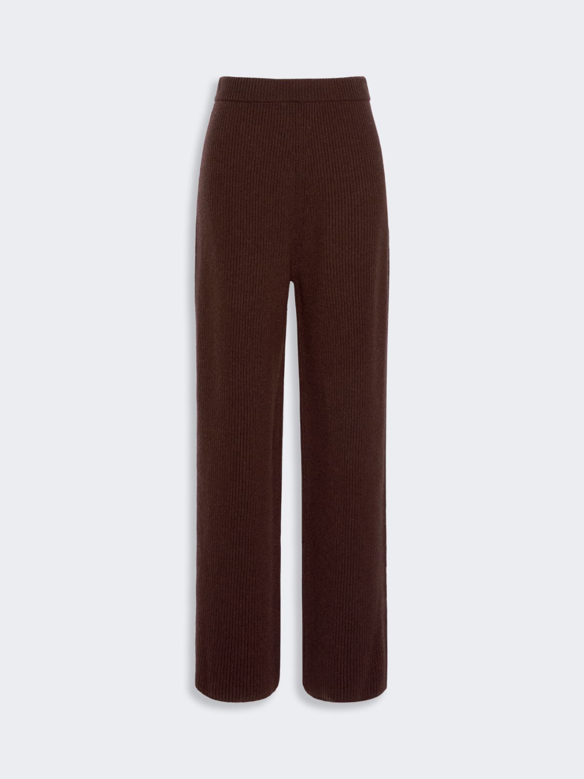Oversized cashmere-blend trousers - CHOCOLATE - Max Mara - 5