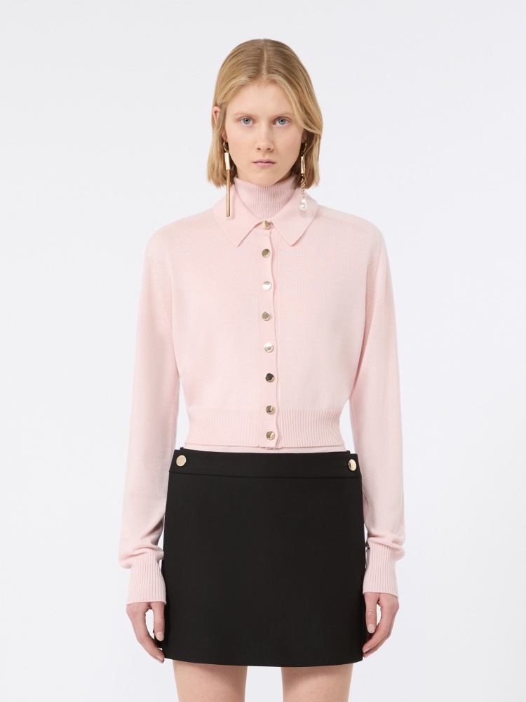 Pure wool cardigan - PINK - 2