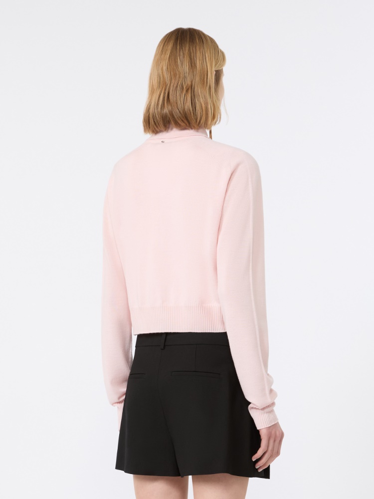 Pure wool cardigan - PINK - 3
