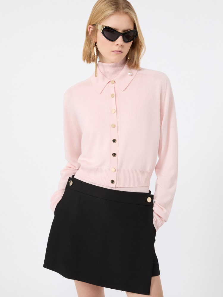 Pure wool cardigan - PINK - 4