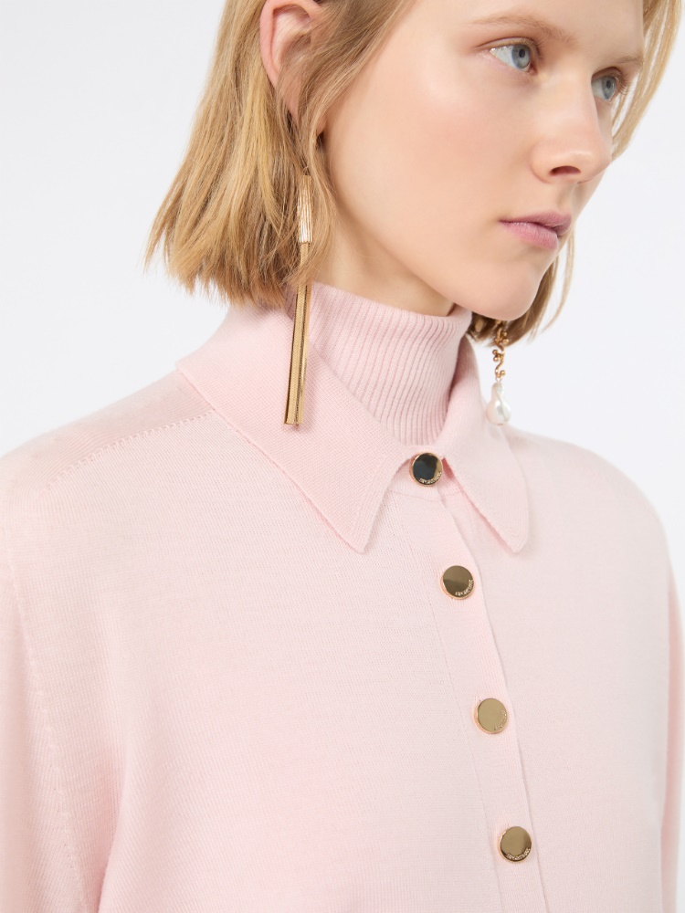 Pure wool cardigan - PINK - 5