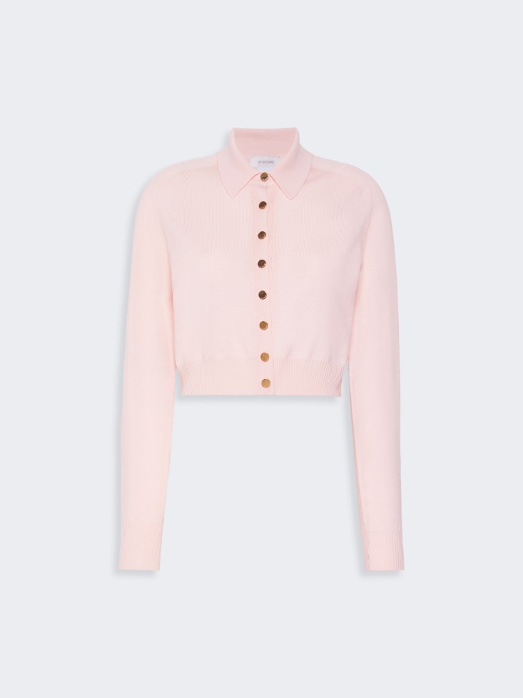 Pure wool cardigan - PINK