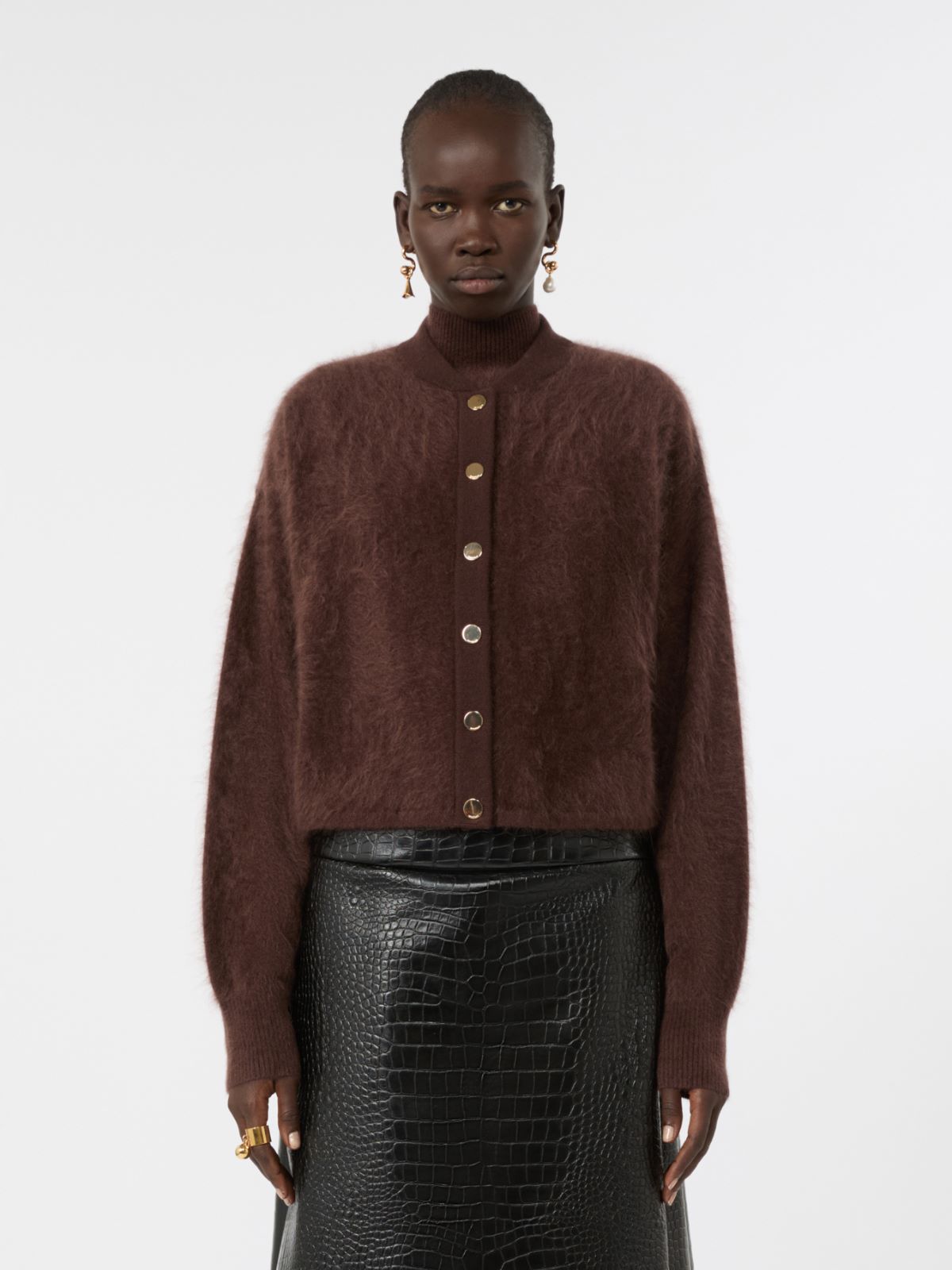 Chaqueta bomber de cachemira pura - CHOCOLATE - Max Mara - 2