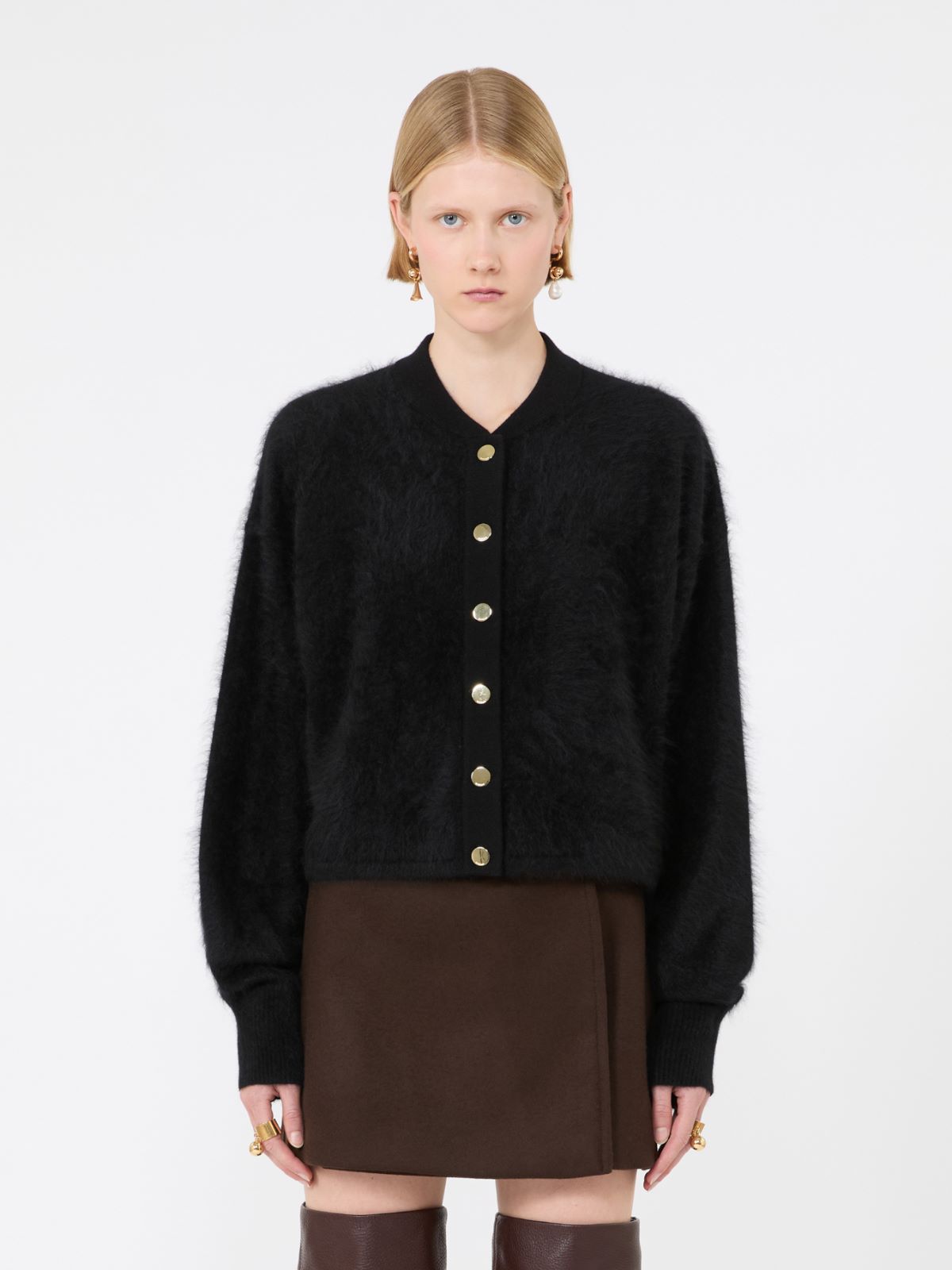 Pure cashmere bomber jacket - BLACK - Max Mara - 2