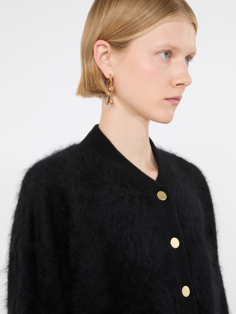Pure cashmere bomber jacket - BLACK - Max Mara - 5