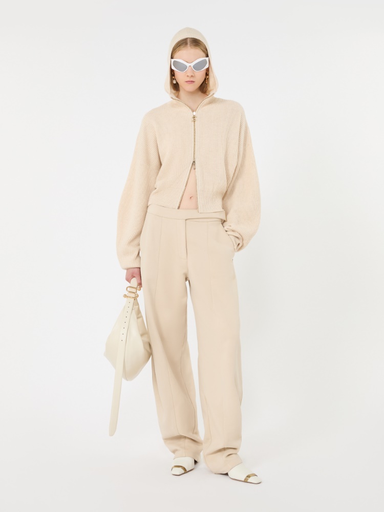 Wool and cashmere hooded cardigan - BEIGE - Max Mara