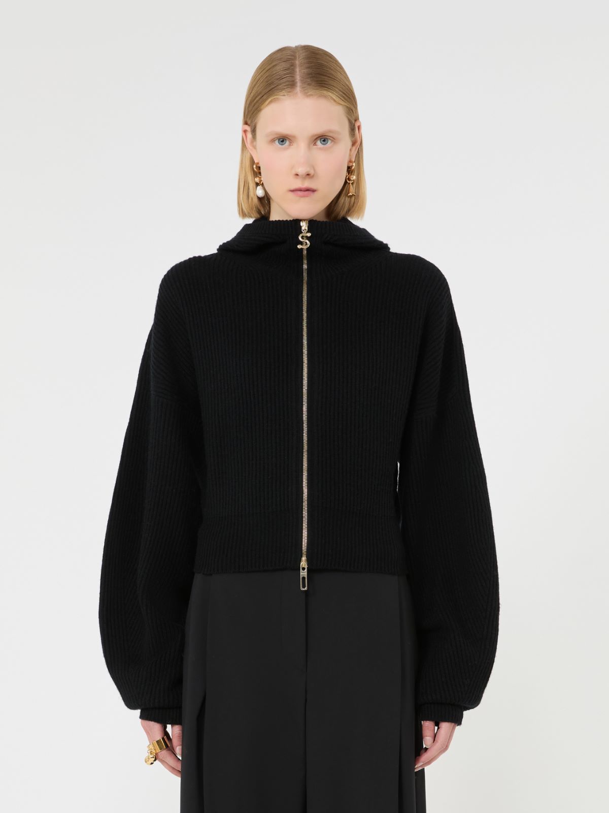 발코 울 가디건 - BLACK - Max Mara - 2