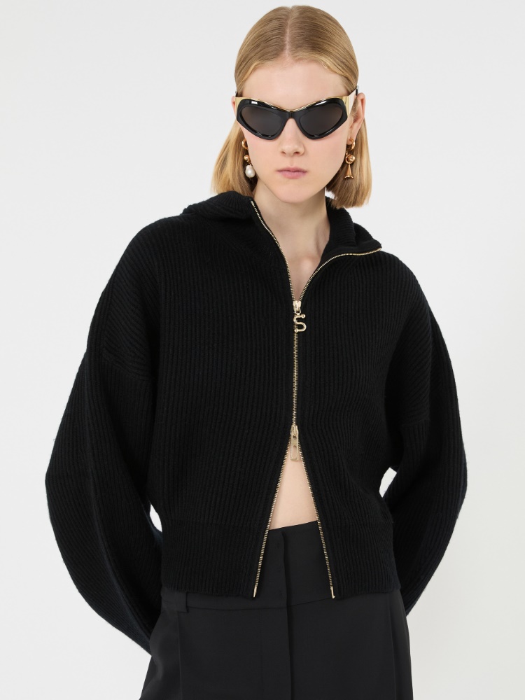 발코 울 가디건 - BLACK - Max Mara - 4