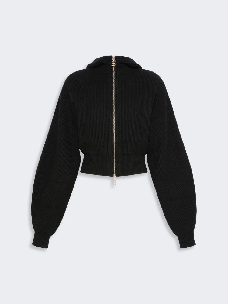 발코 울 가디건 - BLACK - Max Mara - 6