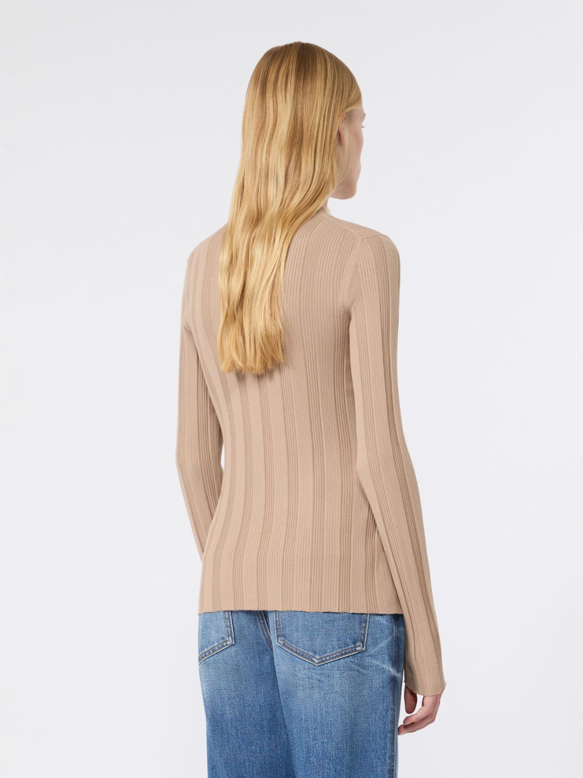 라세르 비스코스 가디건 - BEIGE - Max Mara - 3
