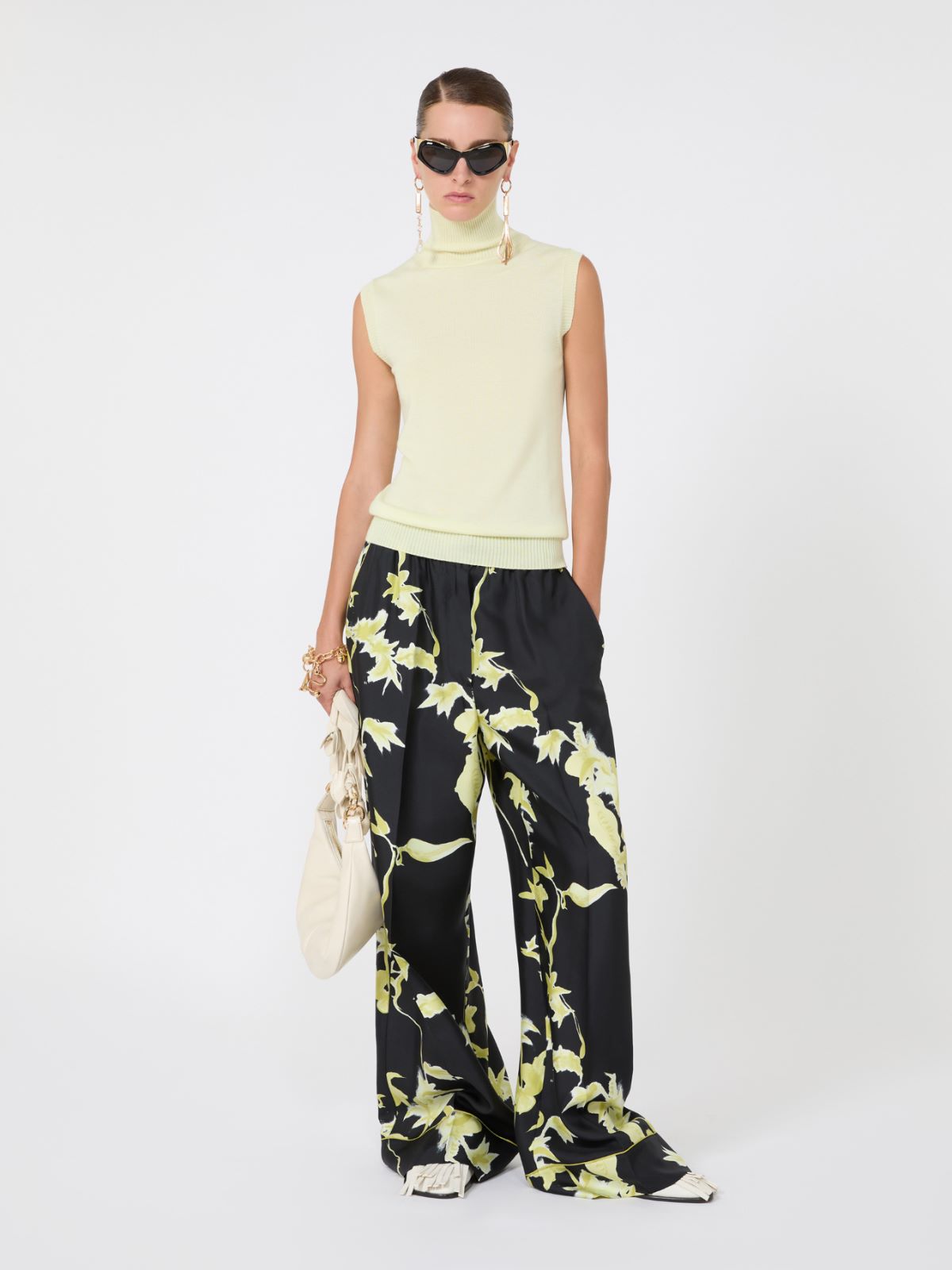 Maglia smanicata in pura lana + VERDE PASTELLO - Max Mara