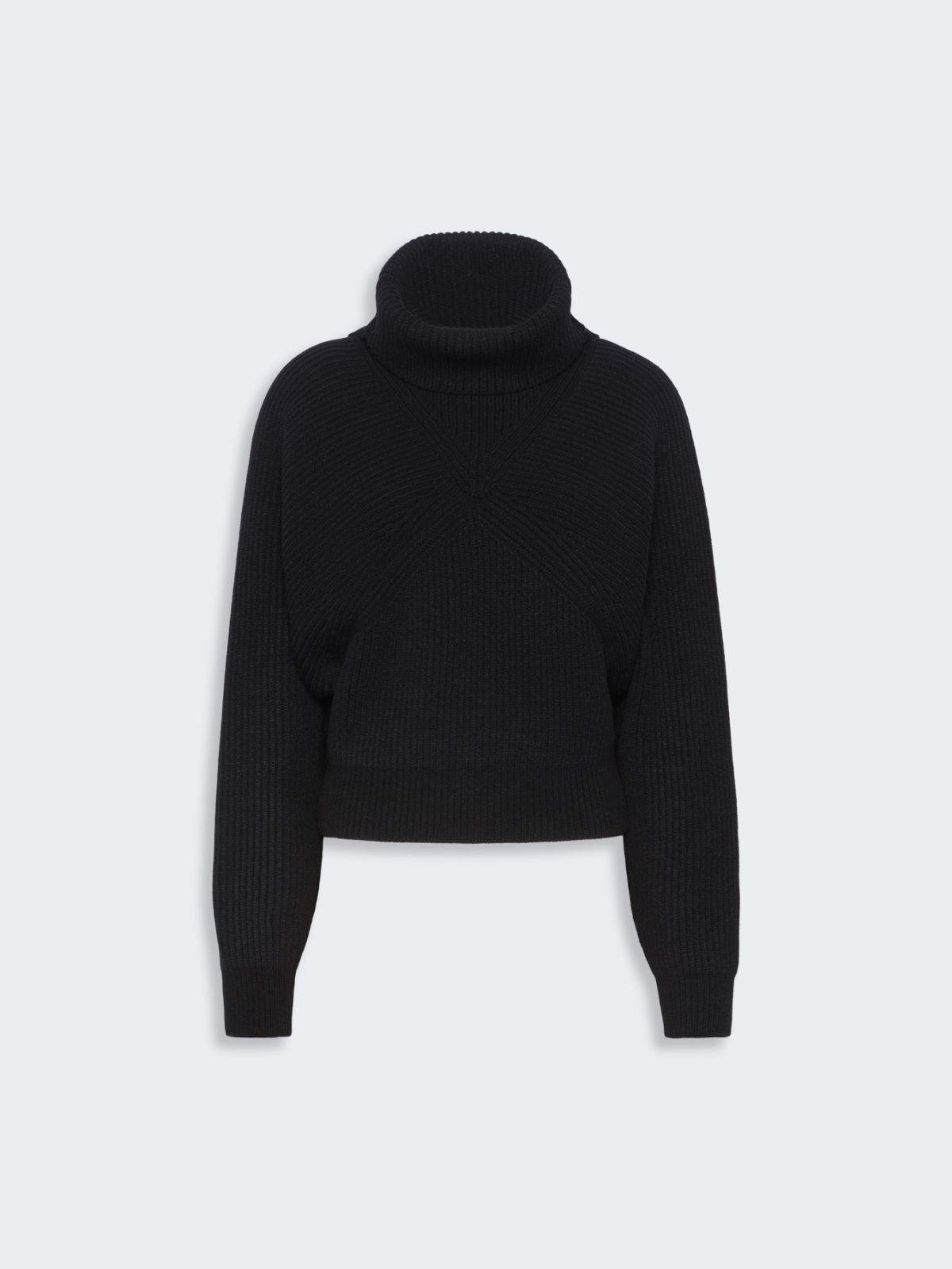 Jersey ancho de lana elástica - NEGRO - Max Mara - 6