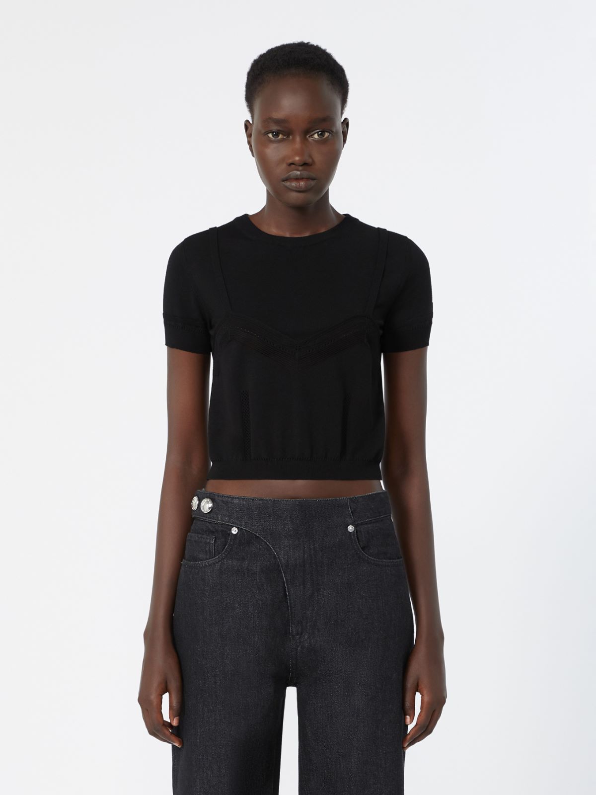 안젤 비스코스 스웨터 - BLACK - Max Mara - 2