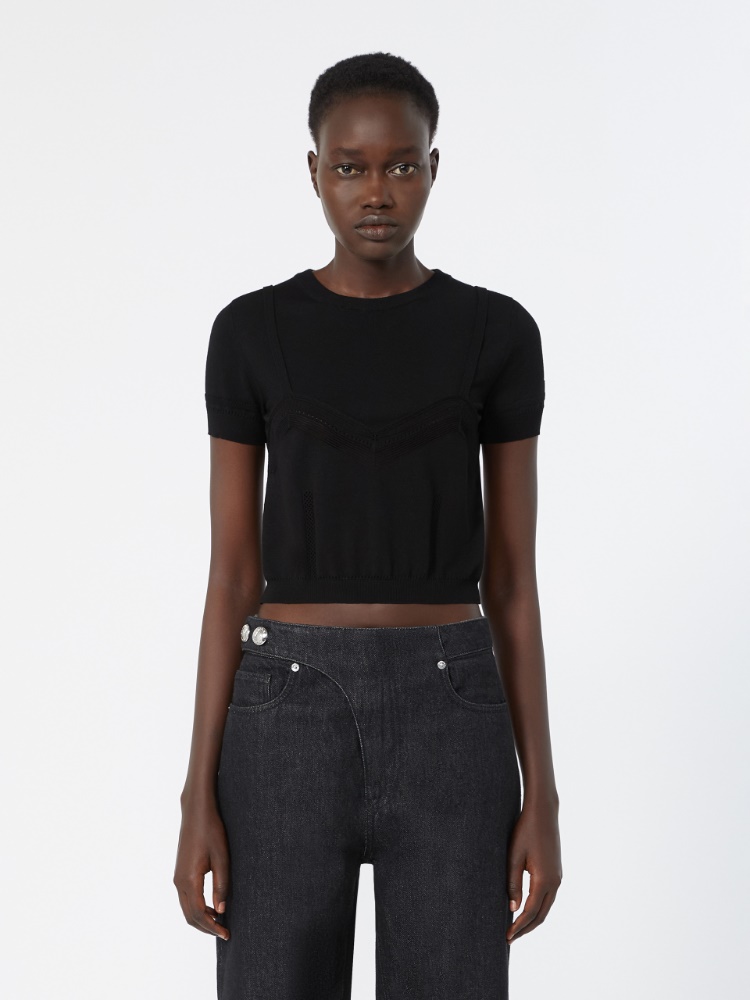 안젤 비스코스 스웨터 - BLACK - Max Mara - 2
