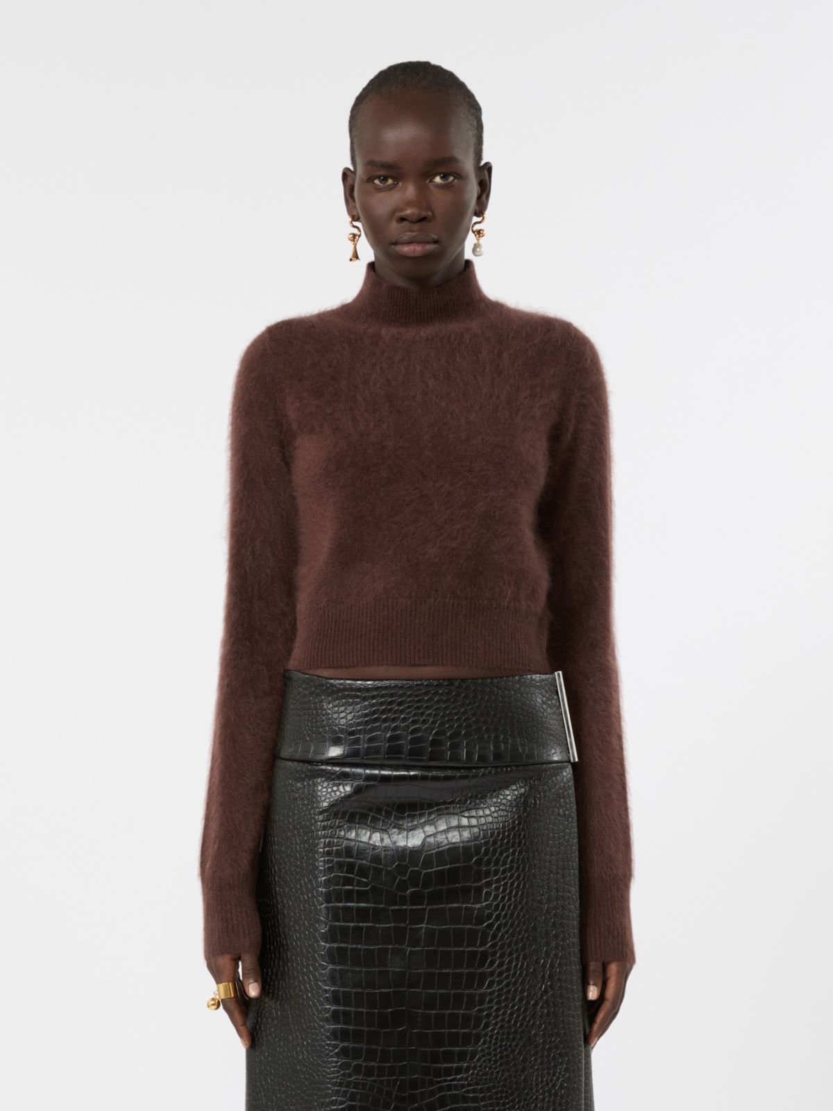 Jersey ajustado de cachemira pura - CHOCOLATE - Max Mara - 2