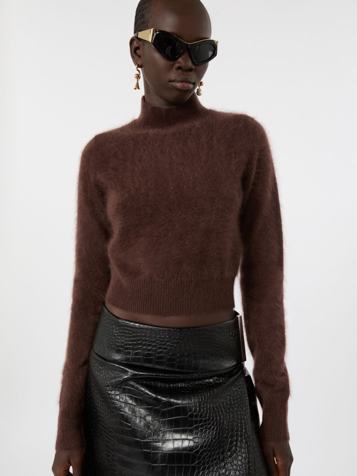 Jersey ajustado de cachemira pura - CHOCOLATE - Max Mara - 4
