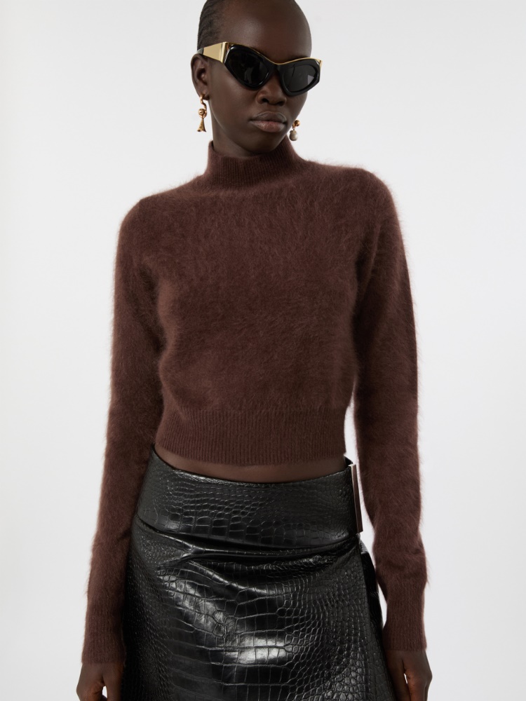 Jersey ajustado de cachemira pura - CHOCOLATE - Max Mara - 4