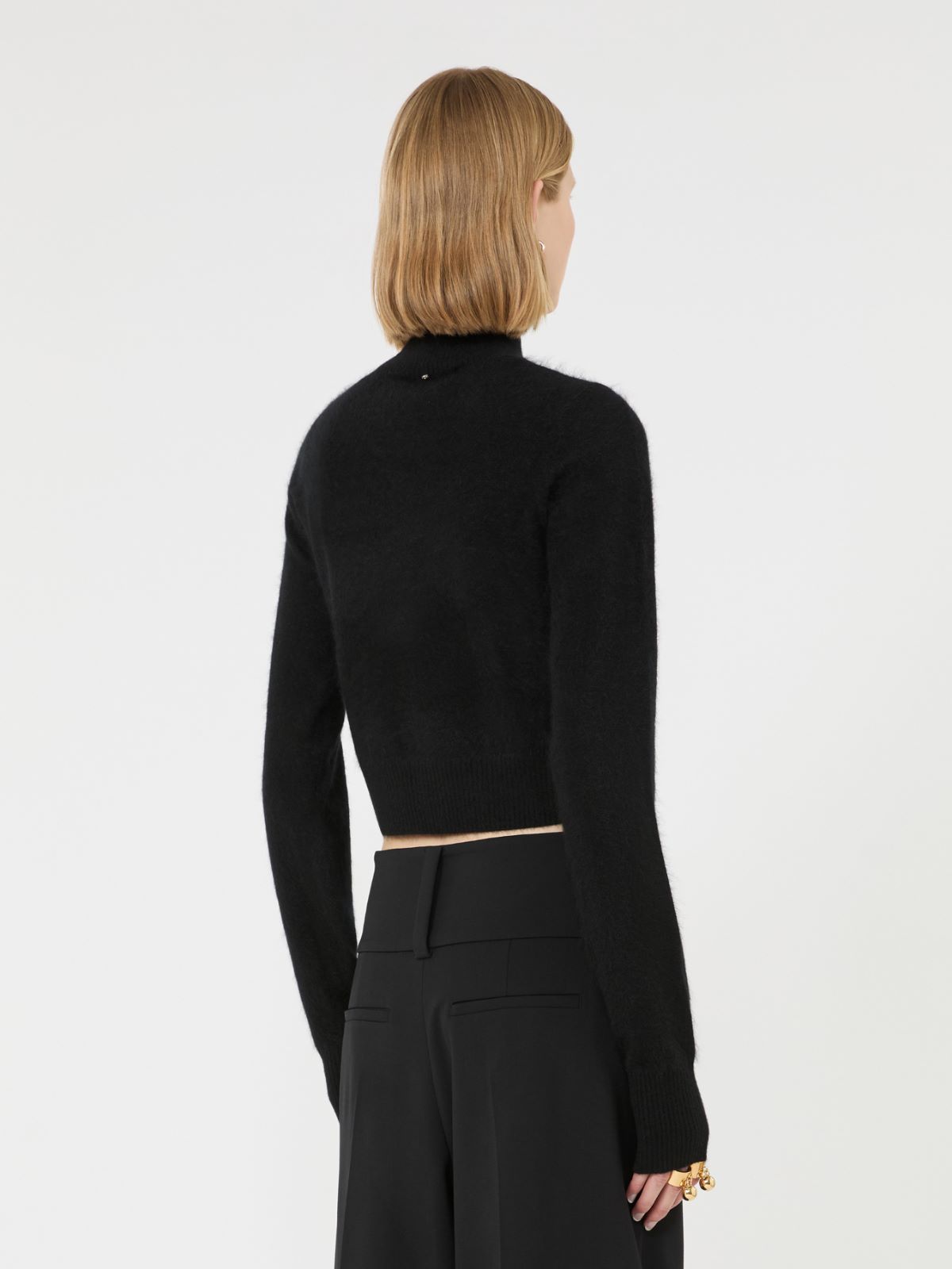 Maglia slim in puro cashmere - NERO - Max Mara - 3