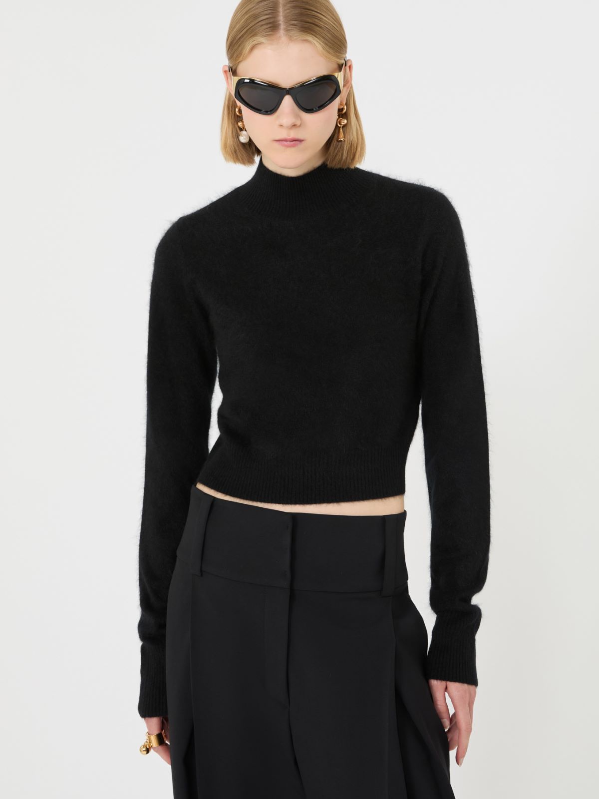 Maglia slim in puro cashmere - NERO - Max Mara - 4