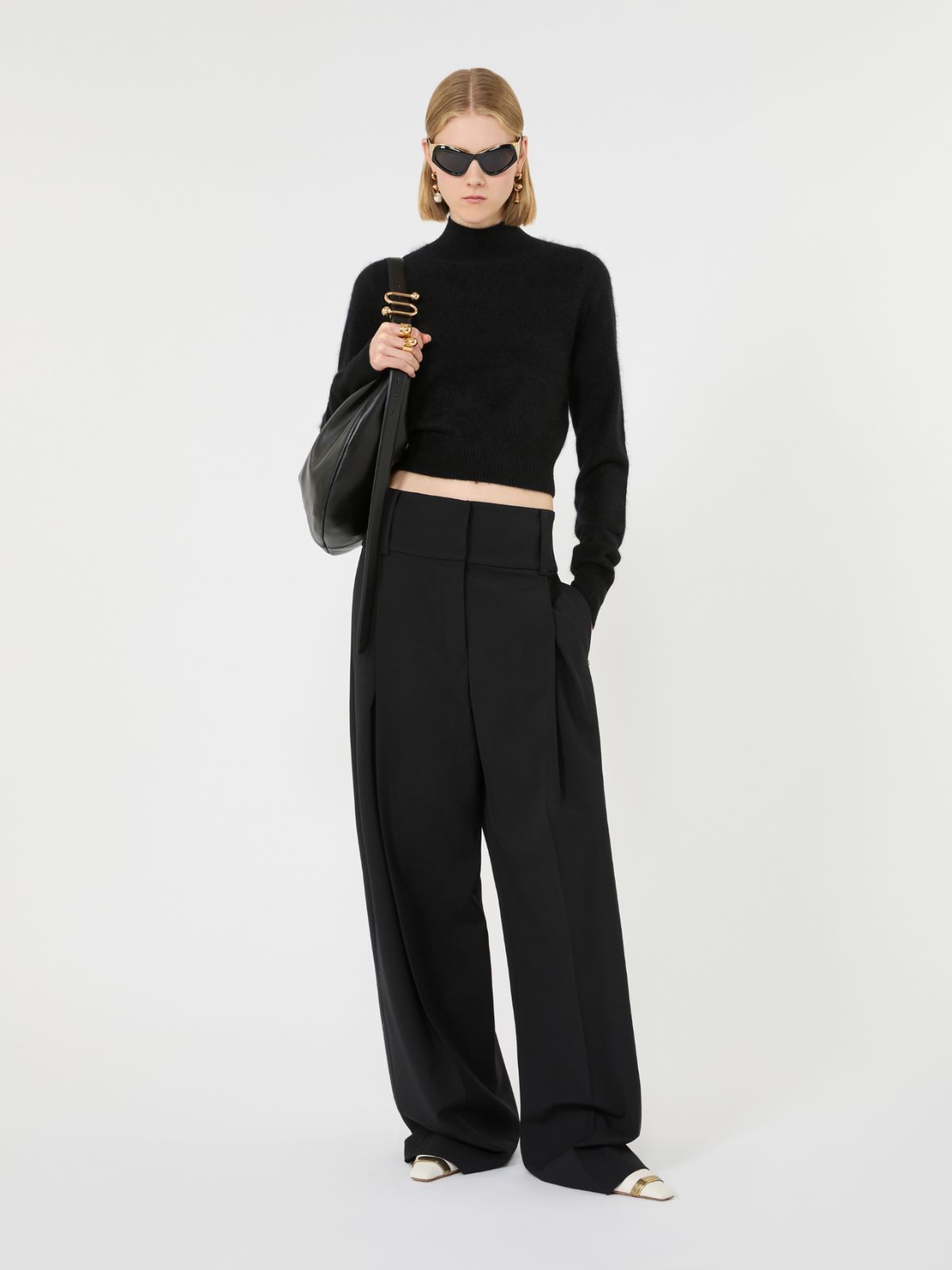 Maglia slim in puro cashmere - NERO - Max Mara