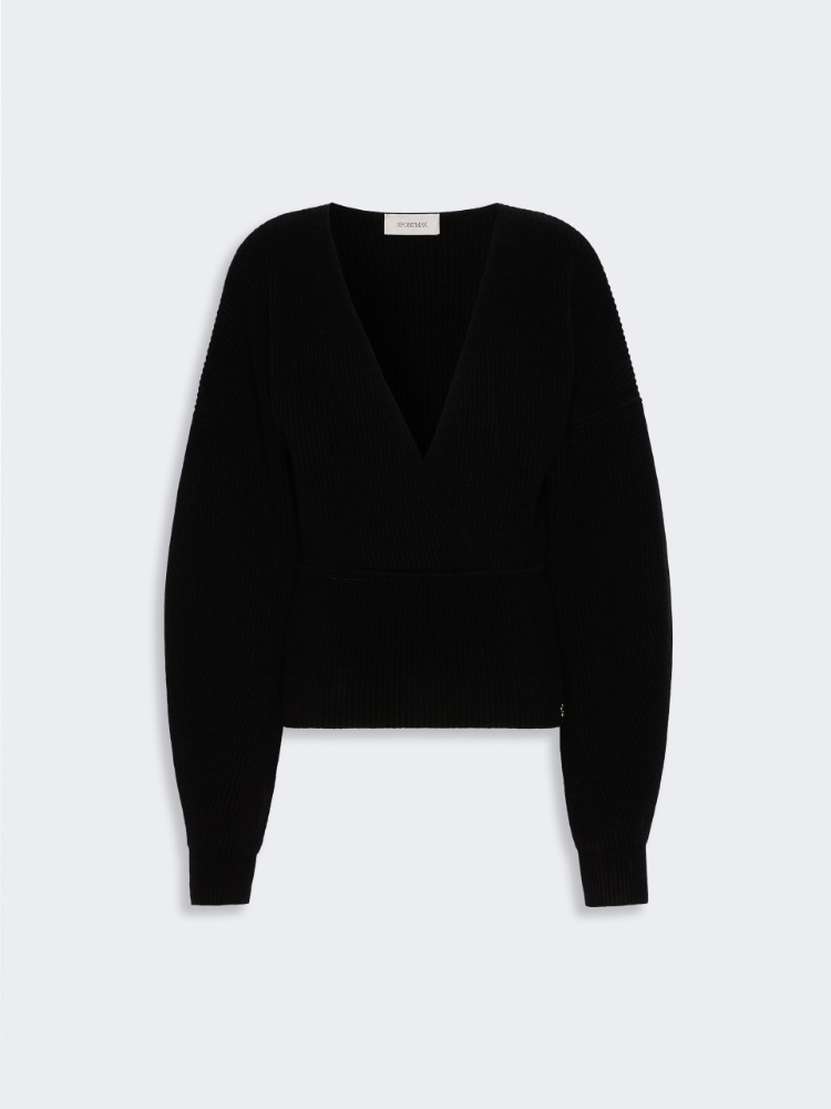 Jersey acanalado de lana y cachemira - NEGRO - Max Mara - 6